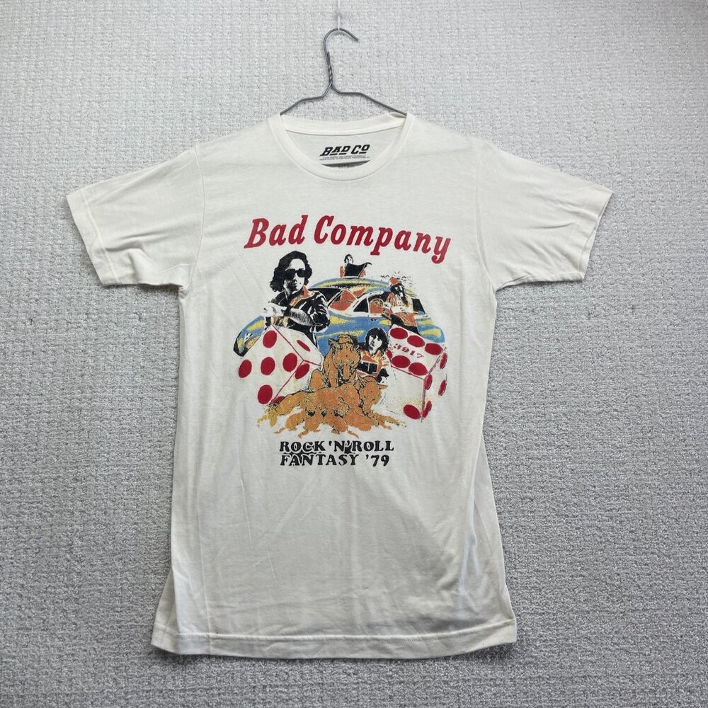 Bad Company Rock n Roll Fantasy '79 Tour Shirt Band tee Adult Sz S Off-white